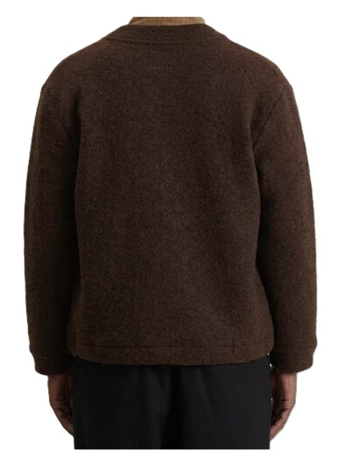Universal Works Wool Fleece Advance Cardigan Universal Works. | 35788BROWN